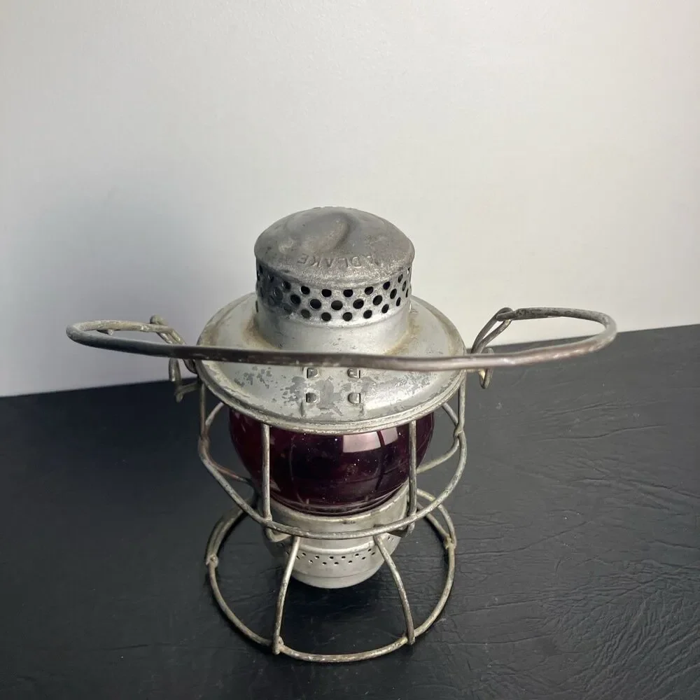 Union Pacific Adlake Kero Lantern Embossed U.P. Red Globe VTG Railroad Signal